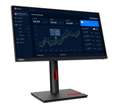 LENOVO ThinkVision T22i-30 21.5' FHD IPS Monitor 1920x1080 16:9 Anti-Glare Height Adjustable Titl Swivel Pivot 4xUSB3.2 Hub VGA DP HDMI Audio 3yr wty | 63B0MAR6AU - Image 2