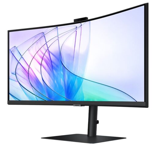 Samsung 34' ViewFinity S65VC UWQHD Ultra 3440x1440 1000R 5ms VA Curved DP HDMI Headphone USB-C LAN HAS Tilt Swivel Business IR Camera Monitor | LS34C650VAEXXY - Image 4