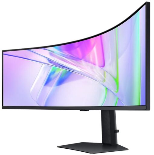 Samsung 49' ViewFinity Monitor Dual QHD 5120x1440 5ms 32:9 1000R Tilt Swivel Height Adjust VESA DisplayHDR 400 1xUSB-C DP 2xHDMI LAN Prot HAS Speaker - Image 3