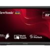 ViewSonic TD2223-2 22' IR Touch Monitor,  Intuitive 10-point touchscreen, Finger, stylus, and glove touch compatible, Magnetic pen placeholder