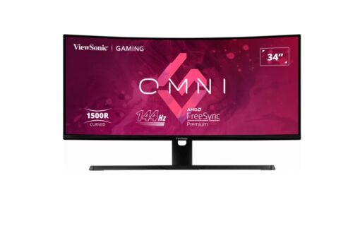 ViewSonic 34' Curved 3440x1440, 180Hz 1ms 1500R, HDR10, Adaptive Sync, 2x HDMI, 2x DP, Speaker, VESA 100, Office Ultra Wide Monitor | VX3418-2KPC