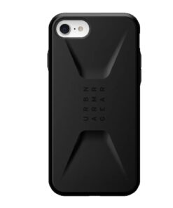 UAG Civilian Apple iPhone SE (3rd  2nd Gen) and iPhone 8/7 Rugged Case - Black (114005114040), 20ft. Drop Protection (6M), 10 Years Warranty