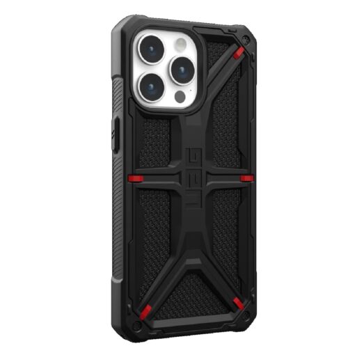 UAG Monarch Kevlar Apple iPhone 15 Pro Max (6.7') Rugged Case - Kevlar Black(114298113940), 20ft. Drop Protection (6M), 10 Years Warranty | 114298113940 - Image 3