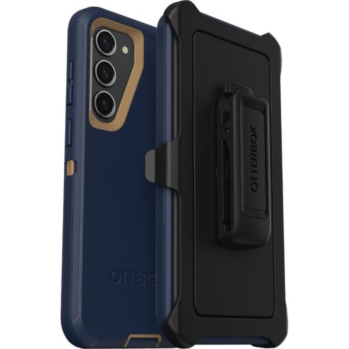 OtterBox Defender Samsung Galaxy S23+ 5G (6.6') Case Blue Suede Shoes - (77-91032), DROP+ 4X Military Standard, Multi-Layer, Rugged, 7 Years Warranty | 77-91032