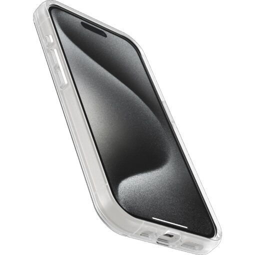 OtterBox Symmetry Apple iPhone 15 Pro (6.1') Case Clear - (77-92641), Antimicrobial, DROP+ 3X Military Standard, Ultra-Sleek,7 Years Warranty - Image 3