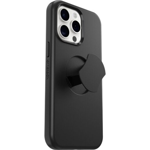 OtterBox OtterGrip Symmetry MagSafe Apple iPhone 15 Pro Max (6.7') Case Black - (77-93170), Antimicrobial, DROP+ 3X Military Standard,7 Years Warranty - Image 3