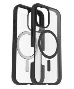 OtterBox React MagSafe Apple iPhone 16 Pro Max (6.9') Case Clear/Black - (77-96259),DROP+ Military Standard, Hard Case with Soft Grip,7 Years Warranty