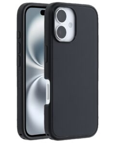 OtterBox Symmetry MagSafe Apple iPhone 16 (6.1') Case Black - (77-96542), Antimicrobial, DROP+ 3X Military Standard, Raised Edges, 7 Years Warranty