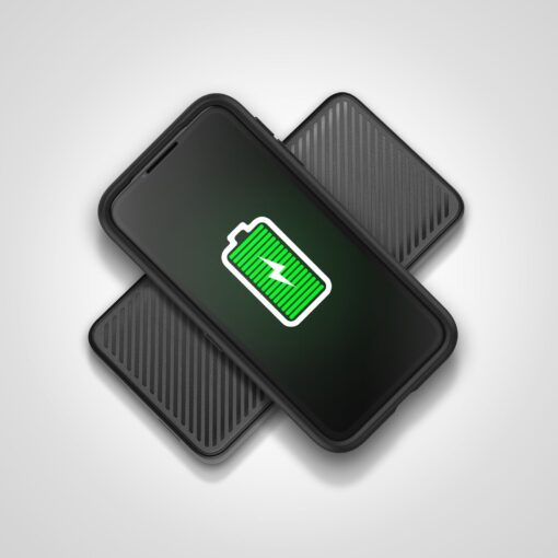 OtterBox Fast Charge Wireless Power Bank 10K mAh - Black (78-80639), Dual Ports (USB-C 18W  USB-A 18W), 10W QI Wireless, Sleek, 2 Years Warranty - Image 2