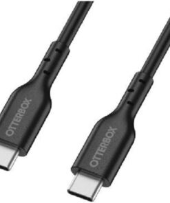OtterBox USB-C to USB-C (2.0) PD Fast Charge Cable (1M) -Black(78-81356),3 AMPS (60W),Samsung Galaxy,Apple iPhone,iPad, Etc, 2 Years Warranty