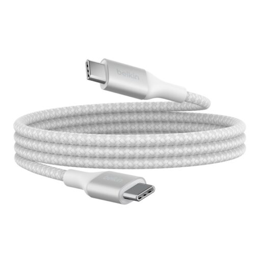 Belkin BoostCharge USB-C to USB-C Cable 2M - White (CAB015bt2MWH), 240W, 480Mbps, 30K bend, Samsung Galaxy,iPad,MacBook,Google, OPPO, 2 Years Warranty | CAB015bt2MWH - Image 4