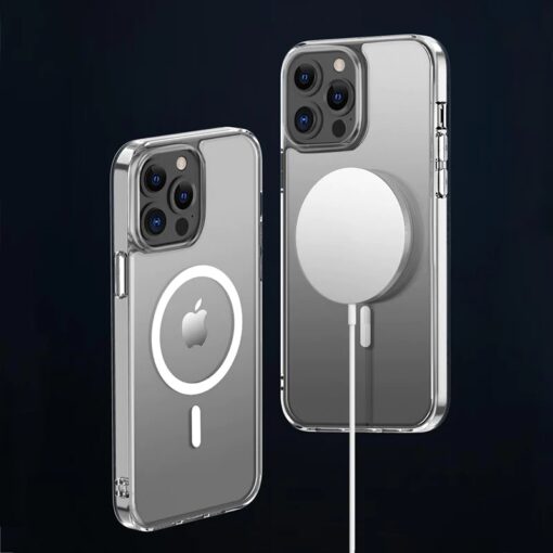 Phonix Apple iPhone 14 Pro Max Clear Rock Hard Case with MagSafe - Ultra-thin, Lightweight, Non-slip, Shockproof, Crystal Clear, 10 Years Warranty - Image 3