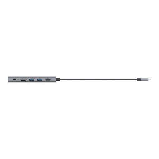 Belkin Connect USB-C® 7-in-1 Multiport Adapter - Grey (INC009btSGY),2xUSB-A,1xUSB-C 100W PD,1xGbE,1xSD,4K @ 60Hz,MacBook,Chromebook, 2 Years Warranty | INC009btSGY - Image 4