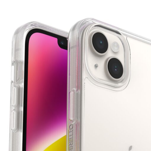OtterBox Symmetry Clear Apple iPhone 14 Plus Case Clear - (77-88581), DROP+ 3X Military Standard, Raised Edges, Ultra-Sleek, 7 Years Warranty - Image 3