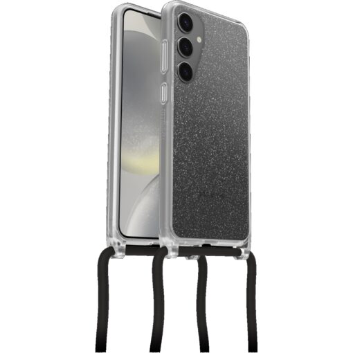 OtterBox React Necklace Samsung Galaxy S24 5G (6.2') Case Stardust (Clear Glitter) - (77-94737), DROP+ Military Standard, 7 Years Warranty | 77-94737