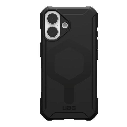 UAG Essential Armor MagSafe Apple iPhone 16 (6.1') Rugged Case - Black (114450114040), 15ft. Drop Protection (4.6M), 10 Years Warranty | 114450114040