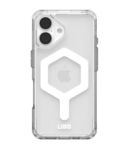 UAG Plyo MagSafe Apple iPhone 16 (6.1') Rugged Case - Ice/White (114482114341), 16ft. Drop Protection (4.8M), Armored Shell, 10 Years Warranty | 114482114341