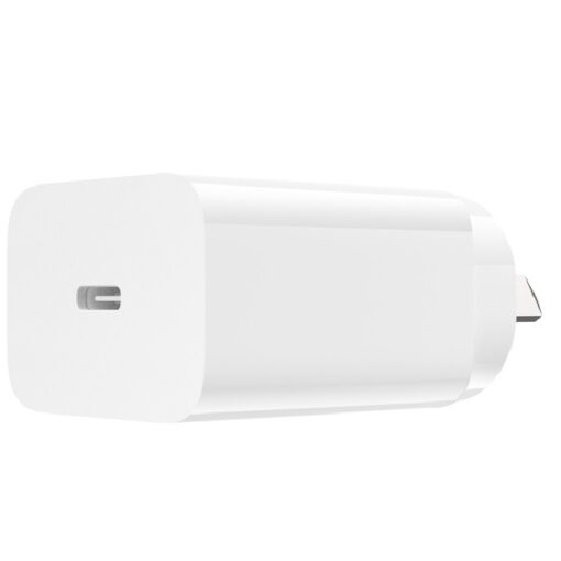 Belkin BoostCharge USB-C® PD 3.0 Wall Charger 20W, White(WCA007AUWH), Safely fast charge an iPhone, iPad, Samsung Galaxy, 2YR - Image 2