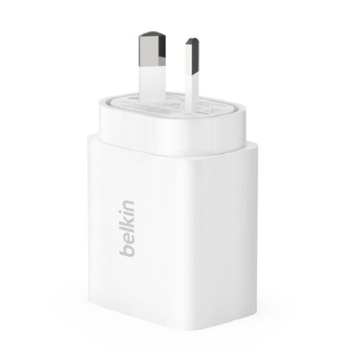 Belkin BoostCharge USB-C® PD 3.0 Wall Charger 20W, White(WCA007AUWH), Safely fast charge an iPhone, iPad, Samsung Galaxy, 2YR - Image 4