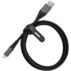 OtterBox Lightning to USB-A Premium Cable (1M) - Black (78-52643), 3 AMPS (60W), WiFi,10K Bend/Flex, 480Mbps Transfer,Braided, 2 Yearss Warranty | 78-52643