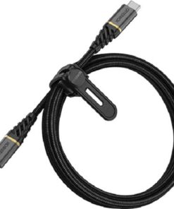 OtterBox USB-C to USB-C (2.0) Fast Charge Premium Cable (1M) - Black(78-52677),60W,10K Bend,Braided,Samsung,Apple iPhone,iPad,MacBook,2 Years Warranty