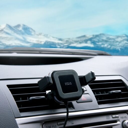mbeat® Gorilla Power 10W Wireless Car Charger with 2.4A USB Charging, Air Vent Clip  Windshield Stand Black  Package  Weight:  283g | MB-WCS-02 - Image 2