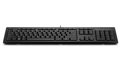 HP 125 Wired Keyboard - Compatible with Windows 10, Desktop PC, Laptop, Notebook USB Plug and Play Connectivity, Easy Cleaning 1YR WTY | 266C9AA - Image 2