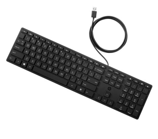 HP Wired 320K Full-Sized Keyboard - Compatible with Windows 10, Desktop PC, Laptop, Notebook USB Plug and Play Connectivity, Easy Cleaning 1YR WTY | 9SR37AA - Image 4