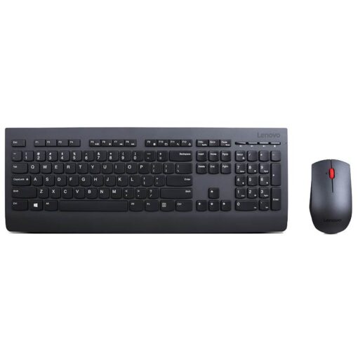 LENOVO Professional Wireless Keyboard  Mouse Combo Stylish Full-Size Slim 3-Zone with Number Pad Quier Premium Ergonomic (US English) | 4X30H56796