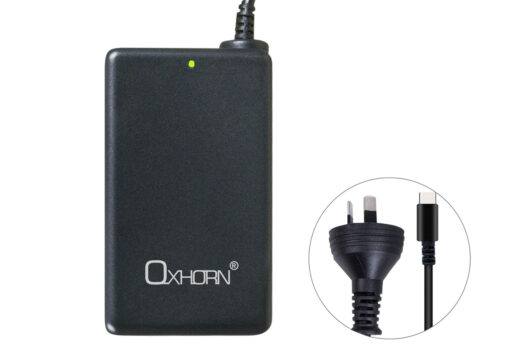 Oxhorn 65W AC Power Adapter USB-C Charger Power Delivery for Lenovo HP Dell Asus USB-C Laptop Tablet Mobile Built-in Power Supply Protection 2M Cable | NB-PD65B