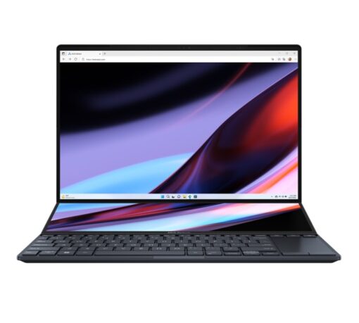 ASUS ZenBook Pro 14 Duo 14.5' 2.8K OLED TOUCH Intel i9-13900H 32GB DDR5 1TB SSD WIN 11 PRO nVidia RTX 4050 Touchpad Pen Backlit 1.7kg 1yr wty | UX8402VU-P1024X