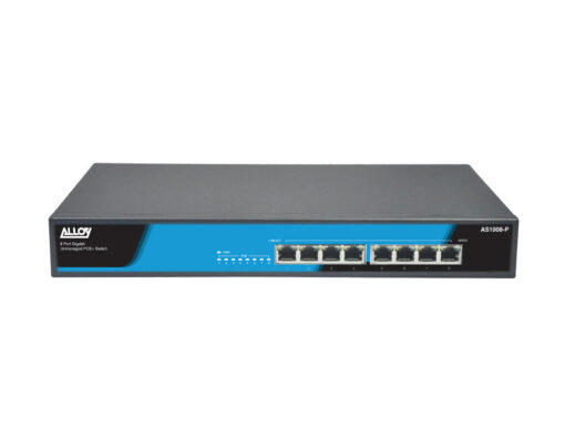 Alloy AS1008-P  8 Port Unmanaged Gigabit 802.3at PoE Switch, 150 Watts | AS1008-P