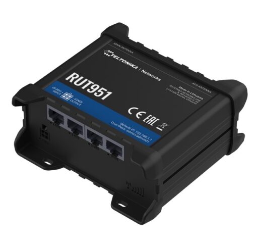 Teltonika RUT951 Industrial Cellular Router, 4G LTE (Cat 4), Dual SIM,WI-FI, Automatic WAN Failover, PSU included | RUT951600600 - Image 2