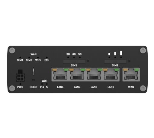 Teltonika RUTX50 Industrial 5G Router, 5G dual SIM cellular, 5 Gigabit Ethernet ports, dual-band WI-Fi, PSU included | RUTX50000200 - Image 3