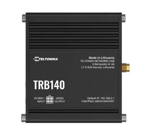 Teltonika TRB140 Industrial Rugged LTE Gateway, 4G/LTE (Cat 4), Compatible with Industrial DNP3  Modbus Communication Protocols, PSU included
