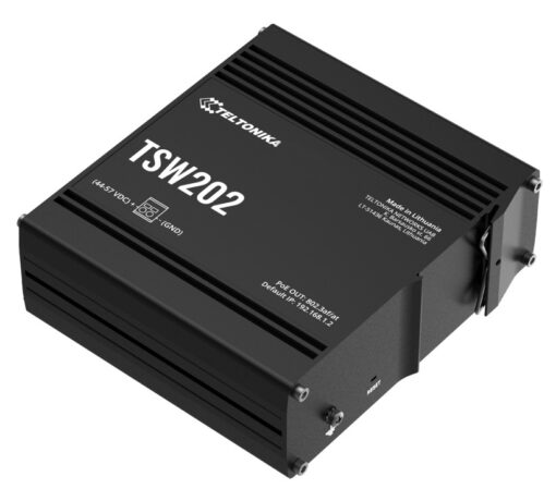 Teltonika TSW202 Managed PoE+ Ethernet Switch, Supports Profinet, 2 SFP Ports, 8 Gigabit Ethernet Ports Providing 30W of Power Each, PSU excluded | TSW202000000 - Image 2