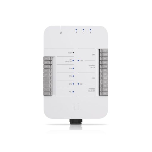 Ubiquiti UniFi Access Door Hub，Single Door Entry Mechanism，PoE Power, Support UA-LITE UA-PRO,Four Inputs 12v Dry Relays for Most Door Lock | UA-HUB-Door