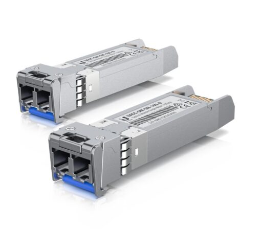 Ubiquiti UniFi 2 Pack (Orgional UI Pack), 10 Gbps Single-Mode Optical Module,Single-mode, Fiber Transceiver, Duplex LC Connect, Up to 10 km | UACC-OM-SM-10G-D-2