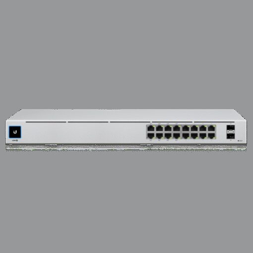 Ubiquiti UniFi 16-port Managed Gigabit Switch - 8x PoE+ Ports, 8x Gigabit Ethernet Ports, 2x SFP , 42W, Touch Display, Fanless , GEN2, | USW-16-POE - Image 2