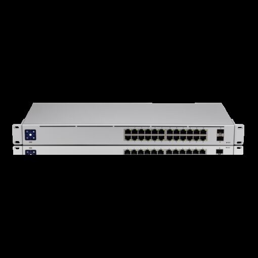 Ubiquiti UniFi 24 port Managed Gigabit Switch - 24x Gigabit Ethernet Ports, with 2xSFP - Touch Display - Fanless - GEN2, | USW-24 - Image 2