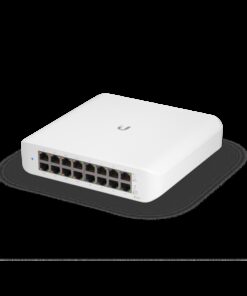 Ubiquiti UniFi Switch Lite 16 PoE, Layer 2, 16x GbE RJ45 Ports, 8x 802.3at PoE+ Ports, 45W PoE, Silent Operation, Wallmount Kit Include,