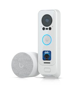 Ubiquiti UniFi Protect G4 Doorbell Pro PoE Kit-White, 5MP CMOS Camera,Night Mode IR Up To 20ft,PoE Power, Includes PoE Chime, IPX4