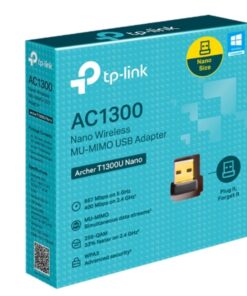TP-Link Archer T1300U Nano AC1300 Nano Wireless MU-MIMO USB Adapter,  1201 Mbps at 5 GHz + 574 Mbps at 2.4 GHz, 5G NR 4.67Gbps/1.25Gbps, LTE support C | Archer T1300U Nano