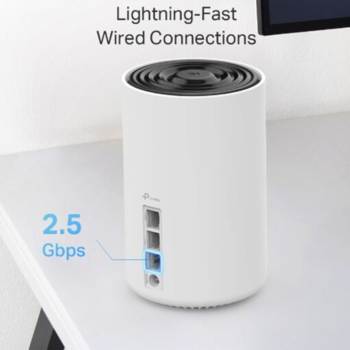 TP-Link Deco XE75 Pro(2-pack)) AXE5400 Tri-Band Mesh Wi-Fi 6E System, 574 Mbps at 2.4 GHz + 2402 Mbps at 5 GHz + 2402 Mbps at 6 GHz | Deco XE75 Pro(2-pack) - Image 3