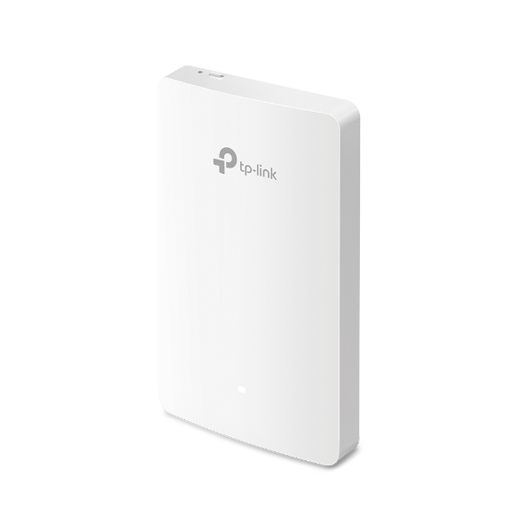TP-Link EAP615-Wall Omada AX1800 Wall Plate WiFi 6 Access Point, 1201/574 Mbps, 4x Gigabit Ethernet Port, 2x Antenna, Centralised Management | EAP615-Wall