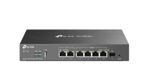 TP-Link ER707-M2 Omada Multi-Gigabit VPN Router Omada, 2x 2.5Gbps RJ45, 5x Gigabit (1xSFP + 4x RJ45), Load Balance, 1x USB, High Security VPN | ER707-M2