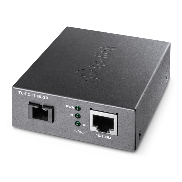 TP-Link TL-FC111B-20 10/100 Mbps WDM Media Converter - IEEE 802.3u 1550nm 20KM (Compatible with TL-FC111A-20) | FC111B-20