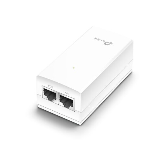 TP-Link POE4818G Omada 48V Passive PoE Injector Adapter, 1× Gigabit PoE Port, 1× Gigabit Non-PoE Port | POE4818G