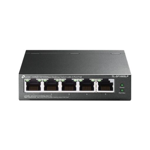 TP-Link TL-SF1005LP 5-Port 10/100Mbps Desktop Switch with 4-Port PoE 41W IEEE 802.3af compliant 1Gbps Switching | TL-SF1005LP - Image 2