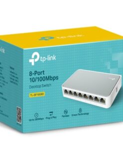 TP-Link TL-SF1008D 8-port 10/100M Desktop Switch, 8 10/100M RJ45 ports, Plastic case, Supports Auto MDI/MDIX